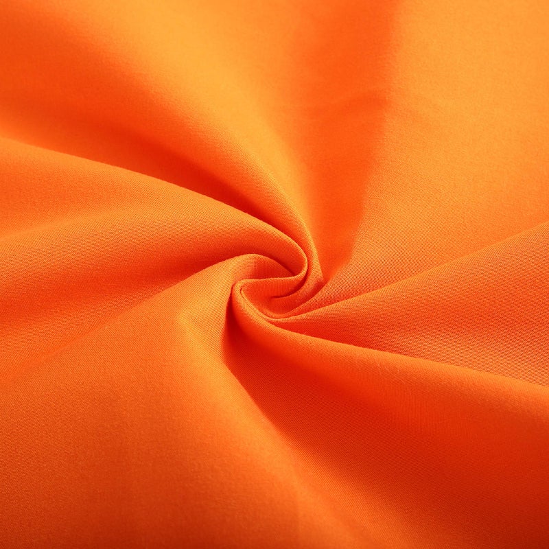 Evolive Ultra Soft Microfiber Body Pillow Cover/Pillowcases 21"x54" with Hidden Zipper Closure (21"x54" Body Pillow Cover, Orange) - Image 5